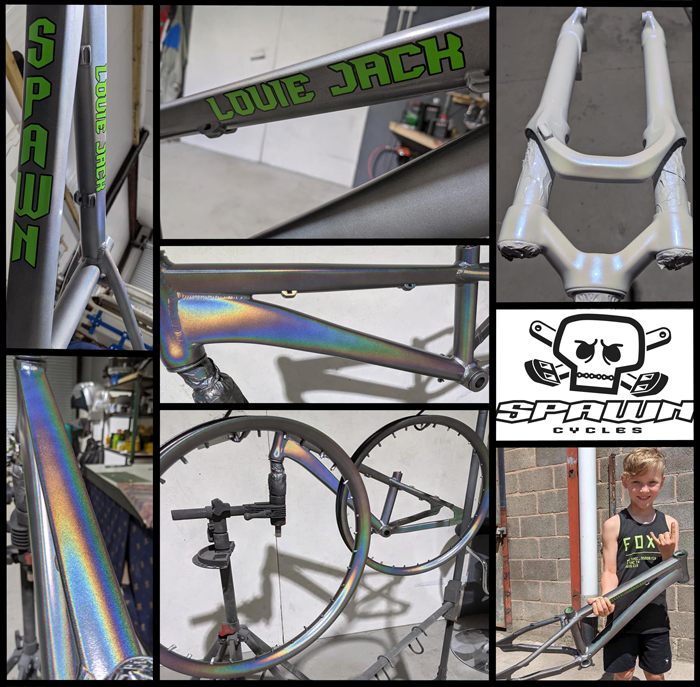 Spawn Cycles custom rainbow frame
